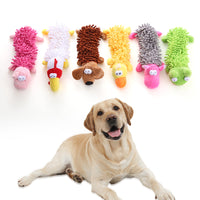 HKM-9027389 Plush Microfiber Molar Pet Toy in Various Animal Designs for Dogs