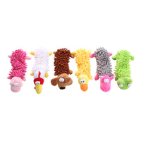 HKM-9027389 Plush Microfiber Molar Pet Toy in Various Animal Designs for Dogs
