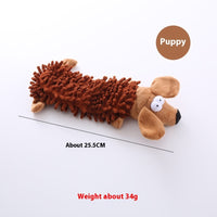 HKM-9027389 Plush Microfiber Molar Pet Toy in Various Animal Designs for Dogs