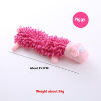 HKM-9027389 Plush Microfiber Molar Pet Toy in Various Animal Designs for Dogs