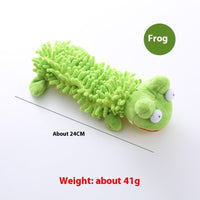 HKM-9027389 Plush Microfiber Molar Pet Toy in Various Animal Designs for Dogs
