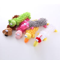 HKM-9027389 Plush Microfiber Molar Pet Toy in Various Animal Designs for Dogs