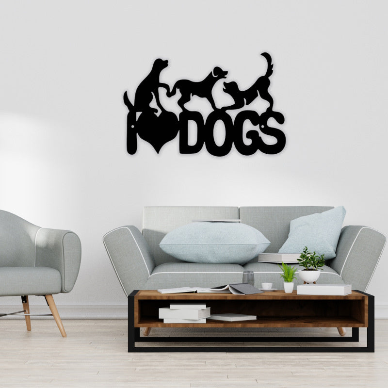 HKM-902739 Abstract Animal Wall Art Decoration for Indoor Spaces - Multi-Style Iron Design