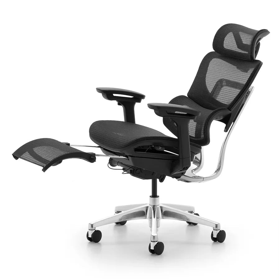 HKM-902739 Ergonomic High Back Swivel Mesh Office Chair with Footrest for Executive Comfort