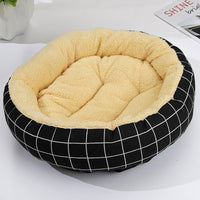 HKM-9027773 Cozy Cat and Dog Bed with Winter Warm Pet Mat - 50 cm Diameter