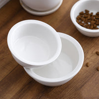HKM-9027901 Ceramic Double Pet Food Bowl - Large, Medium, Small, and Extra Large Sizes Available