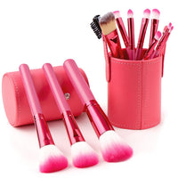 HKM-902867 Beginner's Beauty Tool Set in Multiple Colors - Red, Black, Green, Purple with Artificial Fiber Bristles