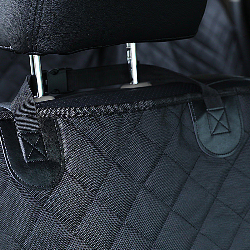 HKM-9029565 Durable Oxford Cloth Dog Car Seat Pad - Black, Single Seat Design