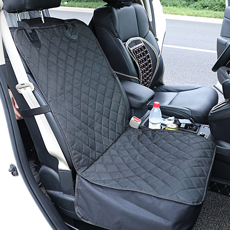 HKM-9029565 Durable Oxford Cloth Dog Car Seat Pad - Black, Single Seat Design