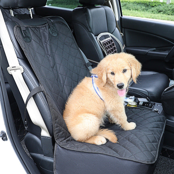 HKM-9029565 Durable Oxford Cloth Dog Car Seat Pad - Black, Single Seat Design