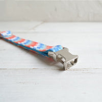 HKM-9029693 Adjustable Polyester Cat Collar with Lock Closure and Printed Design