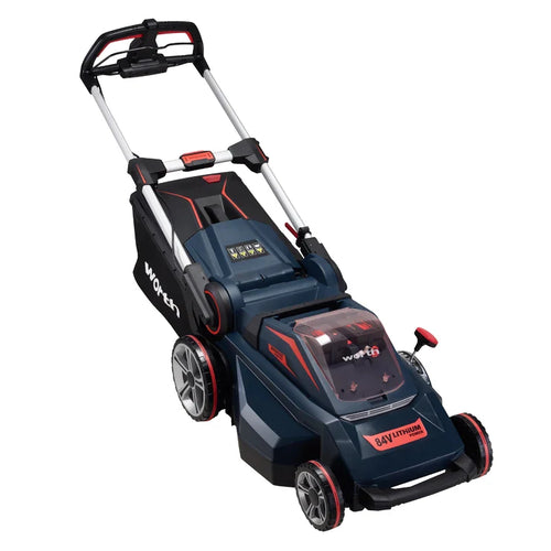 HKM-902995 Cordless Electric Lawn Mower 84V Brushless Self-Propelled Garden Grass Cutter