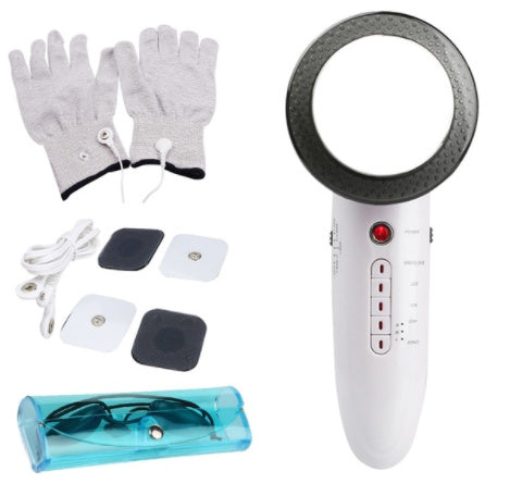 HKM-903059 6-in-1 Ultrasonic EMS LED Cavitation and Galvanic Therapy Device for Body Slimming and Skin Renewal