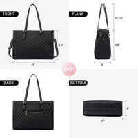 HKM-903187 Stylish 2-Piece Tote Handbag and Clutch for Women's Travel, Shopping, and Work