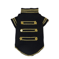 HKM-9033149 Trendy Gold Thread Polyester Jacket for Pets - XS to XL Sizes Available