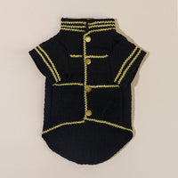 HKM-9033149 Trendy Gold Thread Polyester Jacket for Pets - XS to XL Sizes Available