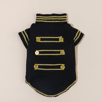 HKM-9033149 Trendy Gold Thread Polyester Jacket for Pets - XS to XL Sizes Available