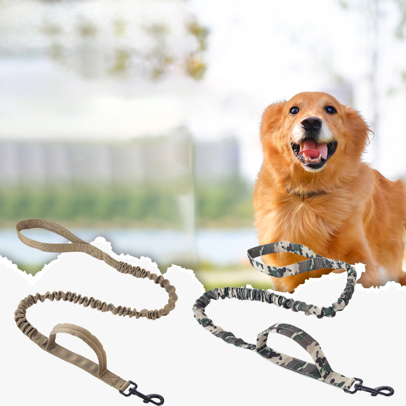 HKM-9033277 Adjustable Tactical Dog Leash and Collar Set for Medium and Large Dogs - Ideal for Walking and Training