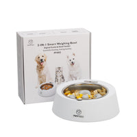 HKM-9033661 Smart Weighing Pet Food Bowl with Detachable Spoon and LED Display for Dogs and Cats