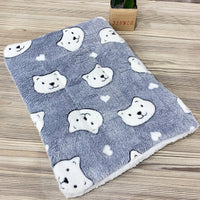 HKM-9035325 Cozy Coral Fleece Winter Pet Sleeping Pad with Various Fun Designs