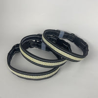 HKM-9035453 USB Rechargeable Shiny Black Dog Collar in Multiple Sizes