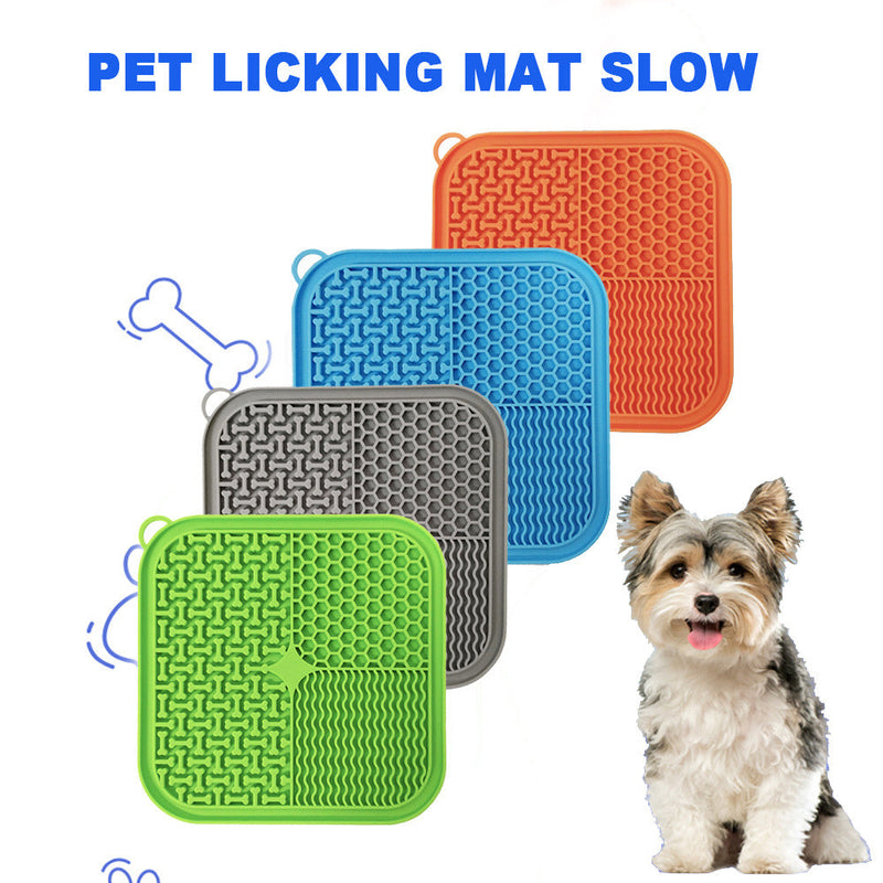 HKM-9036733 Premium Slow Feeder Dog Licking Mat with Suction Cups for Anxiety Relief and Pet Engagement