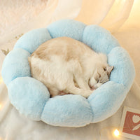 HKM-9037501 Cozy Plus Velvet Thick Round Cat Litter Kennel - Warm, Durable & Breathable Pet Nest
