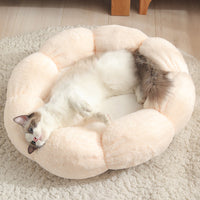 HKM-9037501 Cozy Plus Velvet Thick Round Cat Litter Kennel - Warm, Durable & Breathable Pet Nest