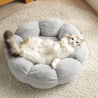 HKM-9037501 Cozy Plus Velvet Thick Round Cat Litter Kennel - Warm, Durable & Breathable Pet Nest