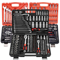 HKM-903827 Multifunctional 216/172-Piece Household Tool Set with Ratchet Wrench and Combination Kit for Car Repair