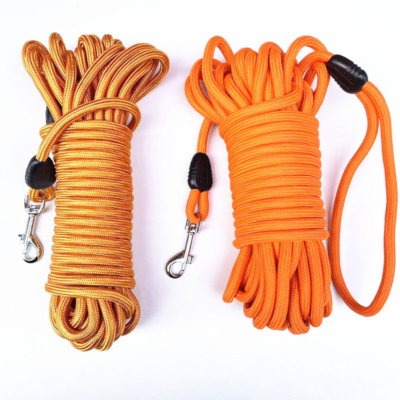 HKM-9039037 Durable Nylon Pet Training Traction Rope ¨C Solid Color Options, Sizes 5m, 10m, 15m