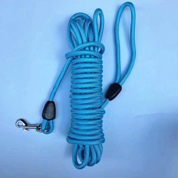 HKM-9039037 Durable Nylon Pet Training Traction Rope ¨C Solid Color Options, Sizes 5m, 10m, 15m