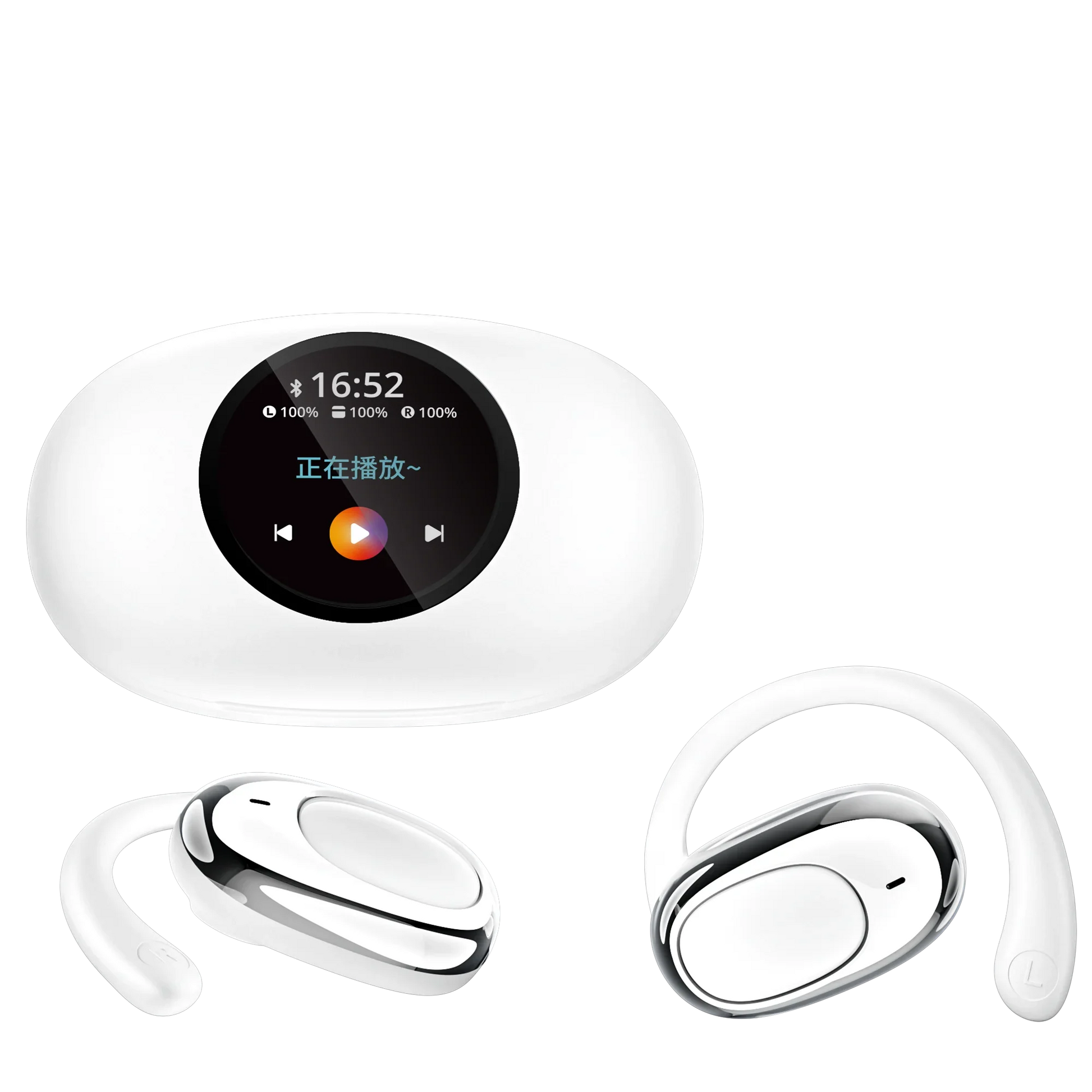 HKM-903955 Wireless Touch Screen Earbuds with ENC Noise Cancelling and LED Battery Indicator