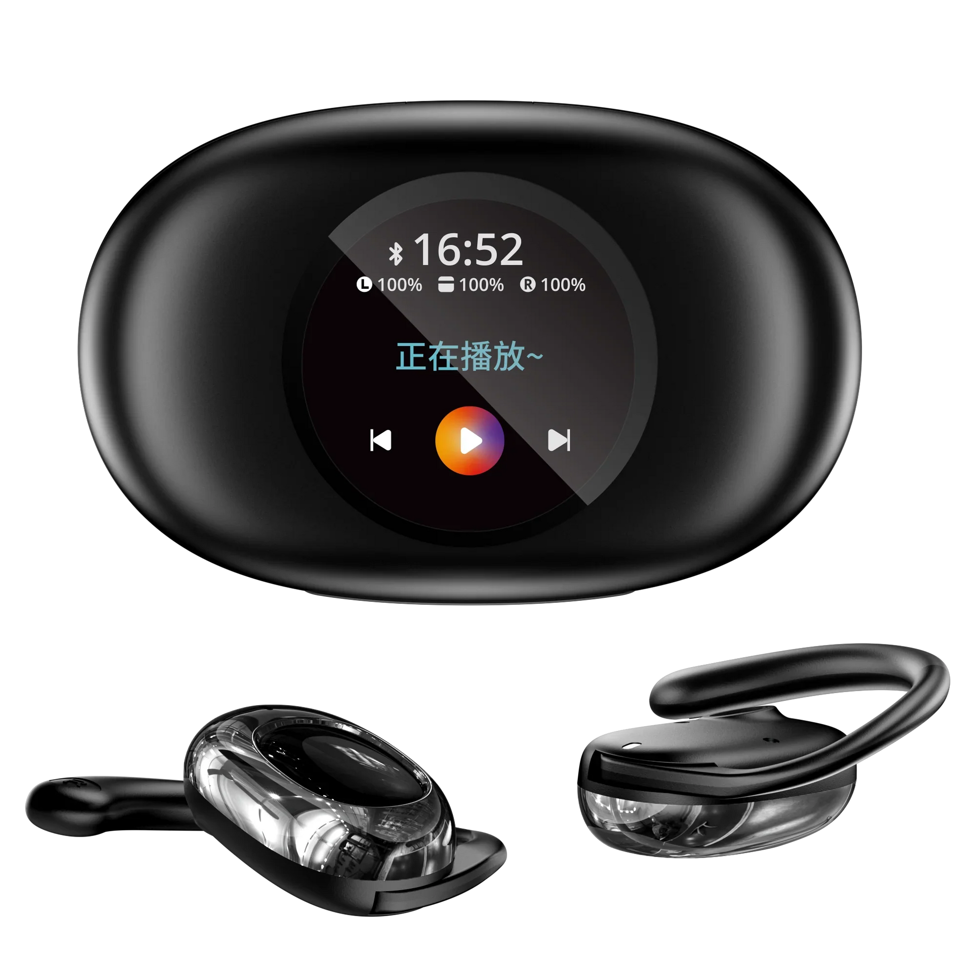 HKM-903955 Wireless Touch Screen Earbuds with ENC Noise Cancelling and LED Battery Indicator