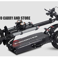 HKM-904147 Foldable 11-Inch Electric Off-Road Scooter, Dual Motor, Up to 100KM Range, Waterproof, 200KG Max Load
