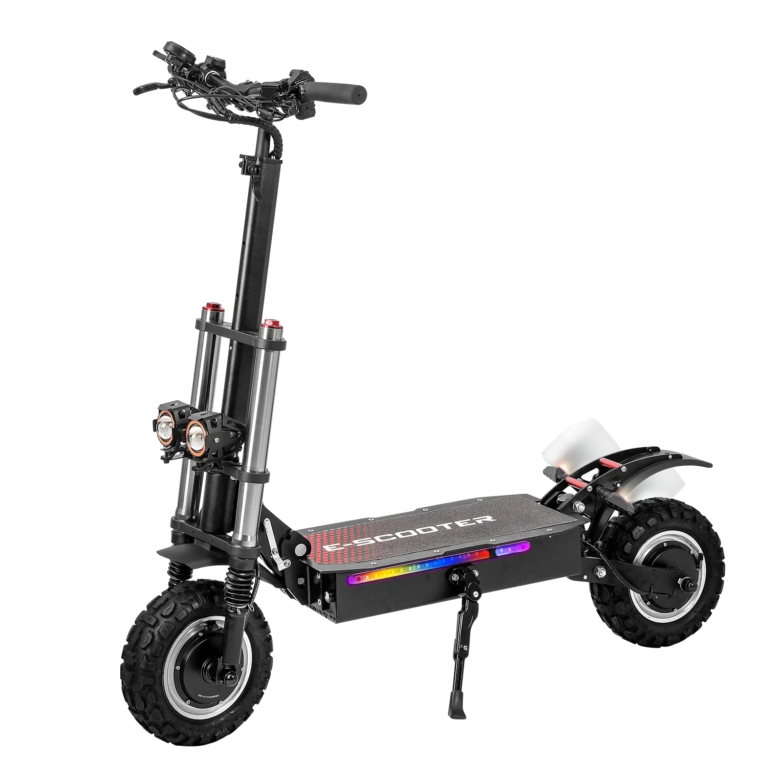HKM-904147 Foldable 11-Inch Electric Off-Road Scooter, Dual Motor, Up to 100KM Range, Waterproof, 200KG Max Load