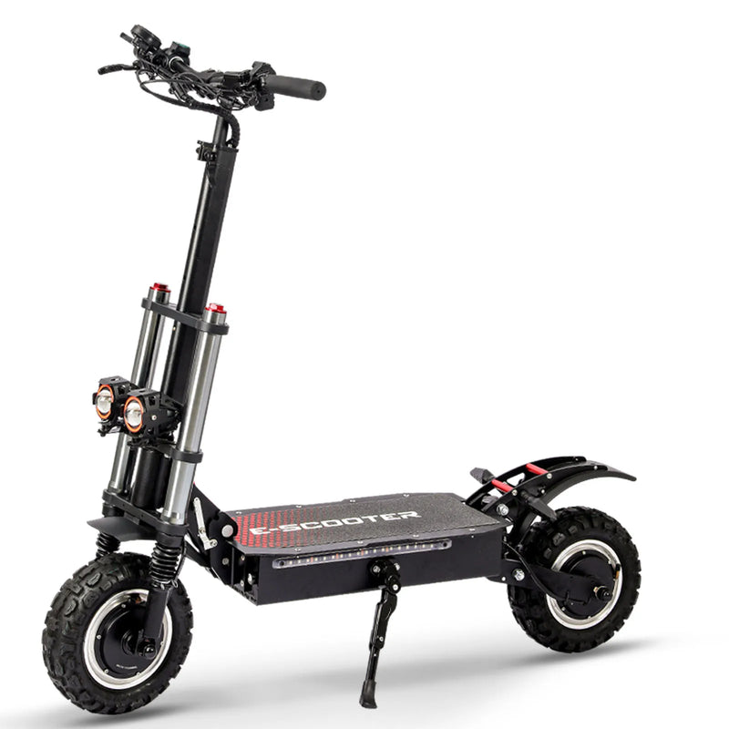 HKM-904147 Foldable 11-Inch Electric Off-Road Scooter, Dual Motor, Up to 100KM Range, Waterproof, 200KG Max Load
