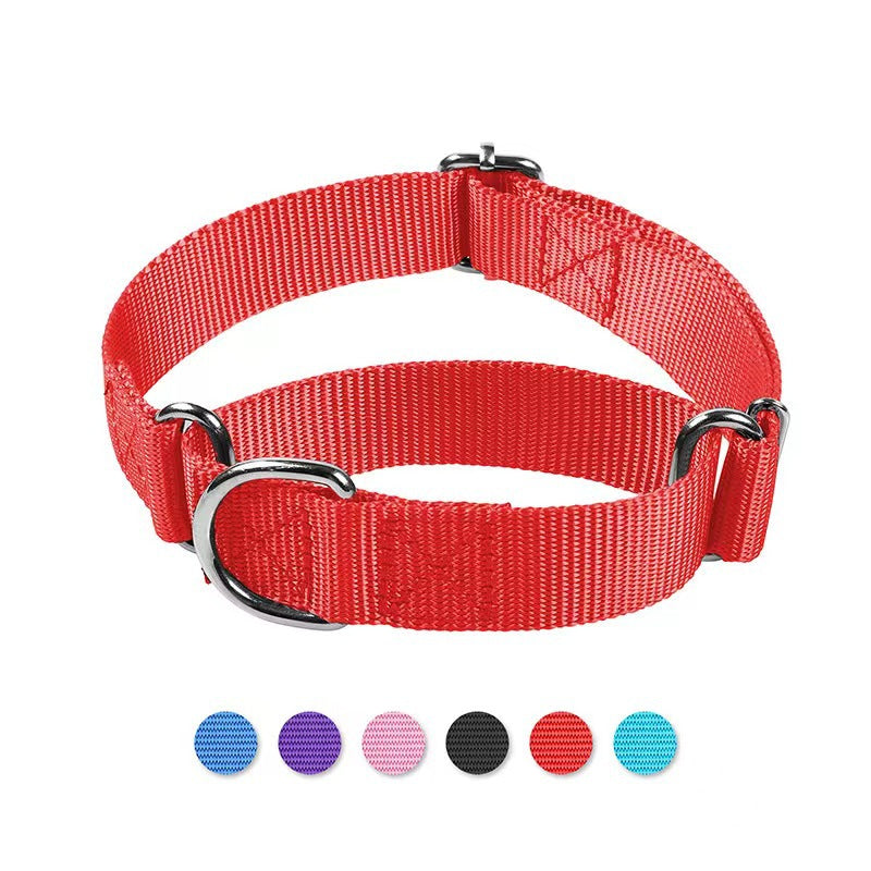 HKM-9041853 Adjustable Nylon Collar and Explosion-proof Dog Harness with Hand Holding Rope for Pets