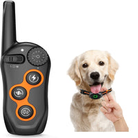 HKM-9042493 Remote Dog Training Collar with 600m Range, Adjustable Vibration and Shock, Waterproof Receiver