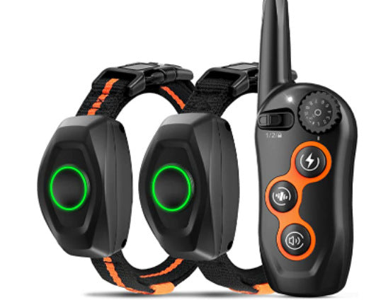 HKM-9042493 Remote Dog Training Collar with 600m Range, Adjustable Vibration and Shock, Waterproof Receiver