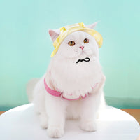 HKM-9044029 Adjustable Bucket Hat for Dogs and Cats - Sun Protection in Tie-Dye Colors