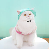 HKM-9044029 Adjustable Bucket Hat for Dogs and Cats - Sun Protection in Tie-Dye Colors