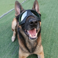 HKM-904467 Comfortable Waterproof Pet Goggles for German Shepherds - Soft Frame Sunglasses for Dogs
