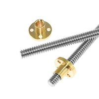 HKM-904467 T-shaped Trapezoid Screw Rod for 3D Printer Motor Drive, 2-200 mm Lead with Nut