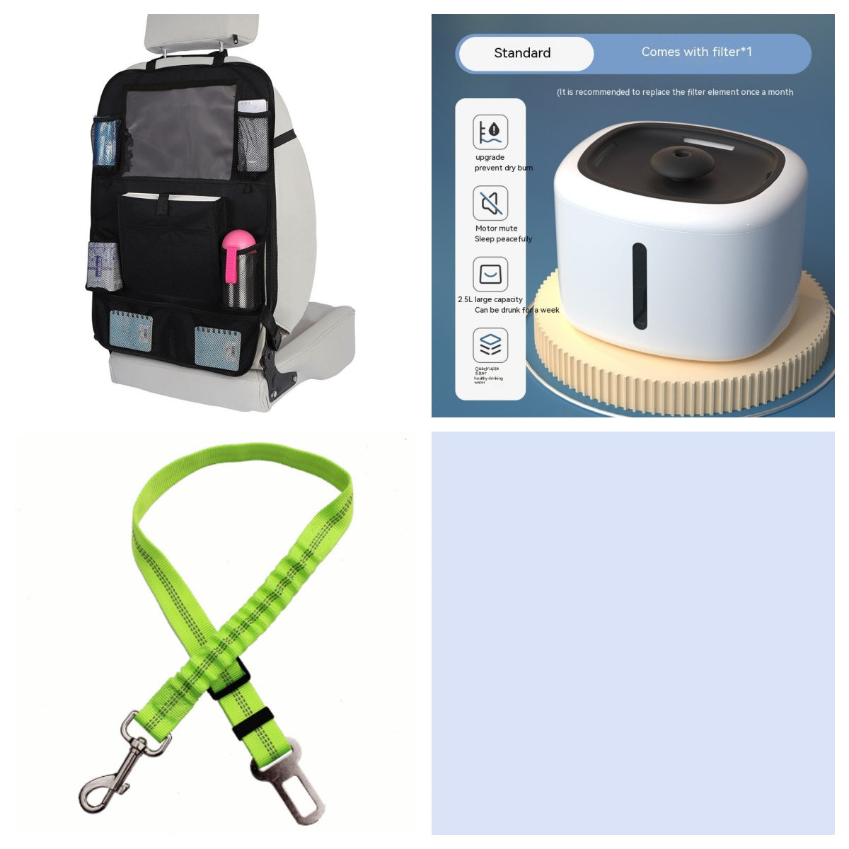 HKM-9045053 Automatic Pet Water Dispenser with Circulation and Optional Lighting