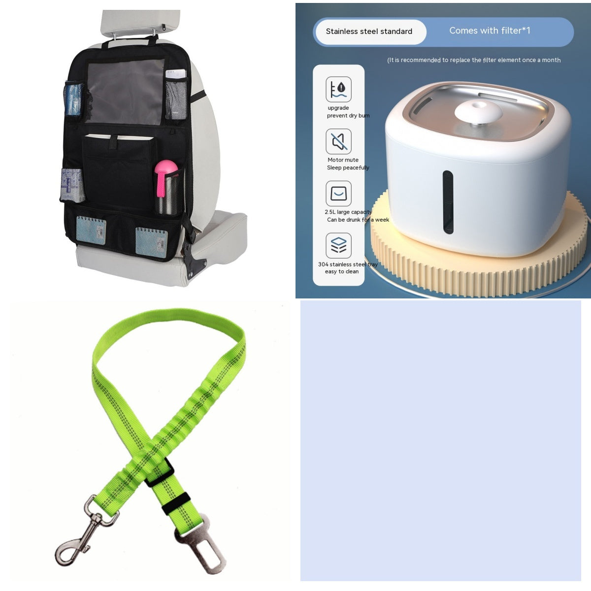 HKM-9045053 Automatic Pet Water Dispenser with Circulation and Optional Lighting