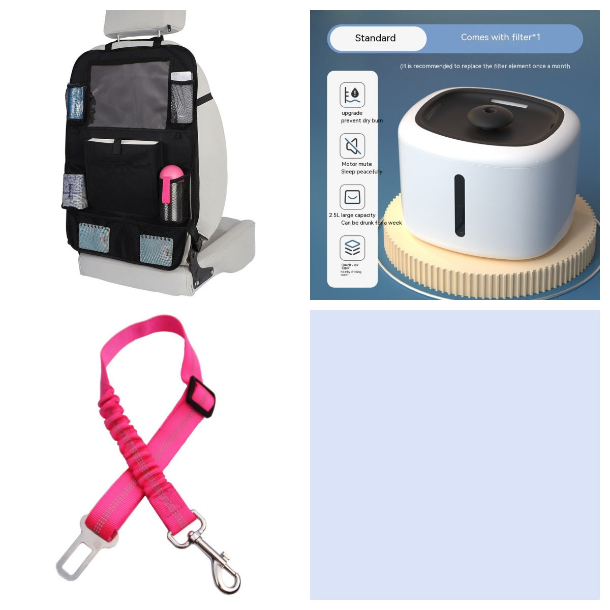 HKM-9045053 Automatic Pet Water Dispenser with Circulation and Optional Lighting