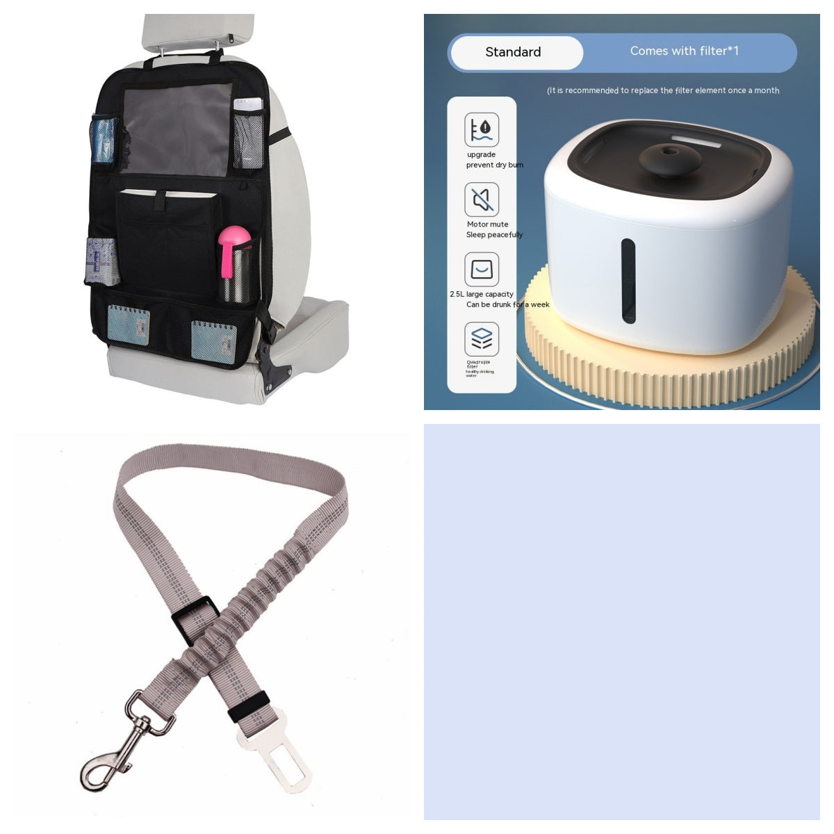 HKM-9045053 Automatic Pet Water Dispenser with Circulation and Optional Lighting
