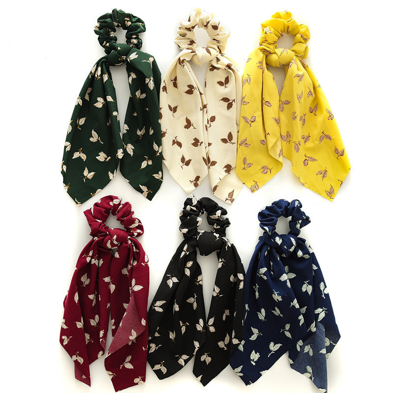 HKM-904531 Plaid Leaf Design Hair Band for Ladies