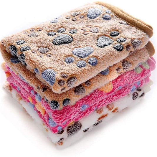HKM-9045821 Cozy Coral Fleece Pet Blanket for Dogs and Cats - Multiple Colors and Sizes Available